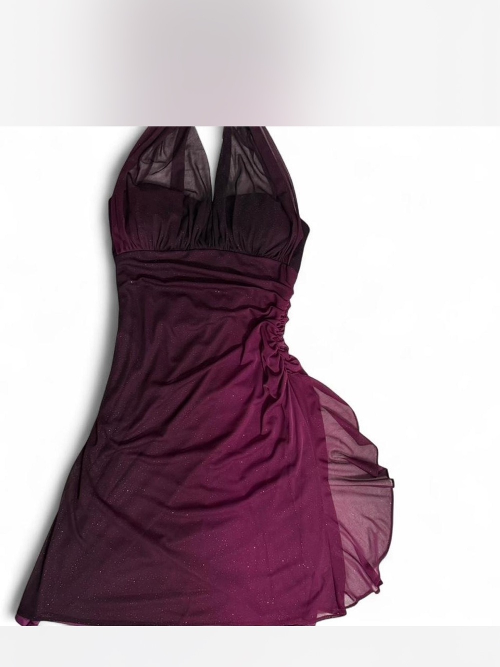 Vintage Betsy and Adam halter ombré dress